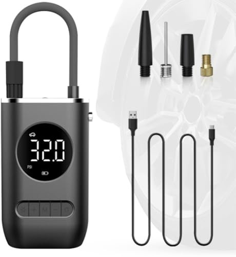 HLTTXS Tyre Inflator Air Compressor for Opel Zafira Tourer A C Vauxhall Zafira B, Portable Cordless Tyre Pump with Digital Pressure Gauge, Portable Tyre Inflator