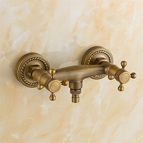 Mitigeur d'évier extérieur en cuivre antique avec robinet mélangeur eau chaude et froide pour balcon, cuisine, salle de bain, jardin