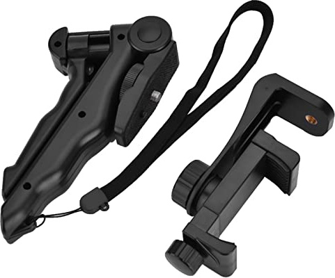 Phone Tripod Handheld Stabilizer Hand Grip Mount Adjustable Compact Foldable Durable Lightweight for Smartphone Photography Videography Black 10cm