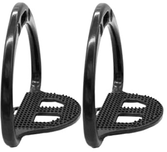 HWJFDC Steigbügel Sattel Racing Steigbügel rutschfeste Sicherheit Pedal Reitsportbedarf Pferd Licht for Verbesserte Reiten(Black)