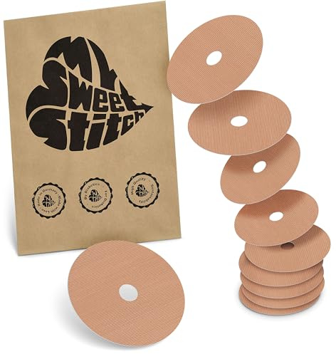 MySweetStitch 10 Hautschutzpflaster für Simplera rund Beige | Barriere gegen direkten Kleberkontakt, für empfindliche Haut, keine zusätzliche Fixierung, mit Fixierpflaster kombinierbar