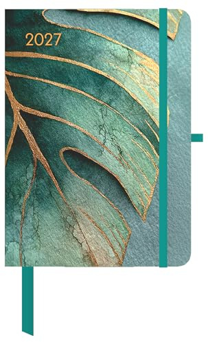 Jungle 2027: Taschenkalender 16x22 cm mit exotischem Dschungel-Design, 4-sprachigem Kalendarium & praktischen Extras Büro und Alltag