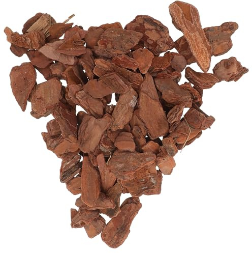 HOODANCOS Bedding Bark Chips Terrarium Decor Reptile Tank Adornment Fine Workmanship Pine Bark for Small Pets Vivid Landscaping