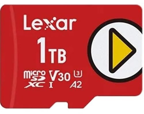 Lexar Play Karte, 1 TB MicroSDXC UHS-I, Class 10, U3, V30, A2, 4K-Video, bis zu 205 MB/s Lesen und bis zu 140 MB/s Schreiben, kompatibel mit Nintendo-Switch, Steam Deck, ASUS ROG Ally