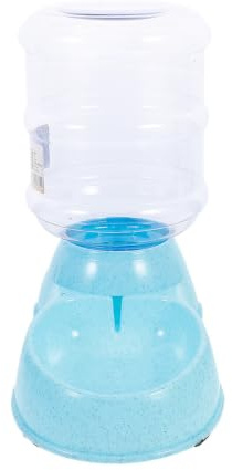 Dispositif d'alimentation Automatique pour Chat 3,8 L Bleu | Plastique Démontable, Contrôle Quantité, Nettoyage Facile, Patin Antidérapant, Usage Quotidien