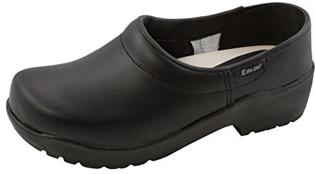 Euro-Dan Hygiene-Clogs mit PU-Sohle geschlossen, schwarz O2+SRC