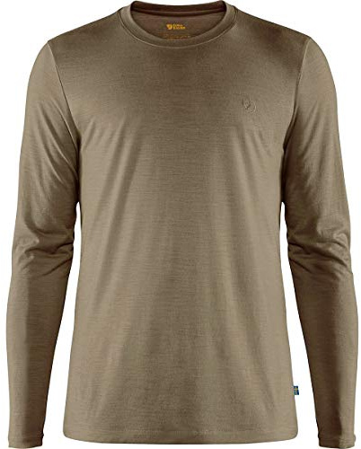 Fjällräven Herren Abisko Wool Ls M T Shirt, Olivgrün Hell, S EU