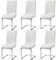 Yaheetech Set de 6 Taburete de Comedor Silla para Cocina Oficina Conferencia Juego de Mueble MAX Carga 135 KG Blanco