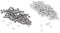 Hztyyier 100Pcs Rivet Rhinestone Bolzen Kristallniet Rhinestone Diamant Spitzen Nieten Leder/Gurt/Handtaschen lederne Dekoration (6mm Silber)