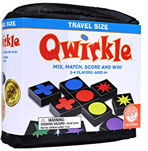 Mindware | Qwirkle: Travel (NEW) | Board Game | Ages 6+ | 2-4 Players | 45 Minutes Playing Time
