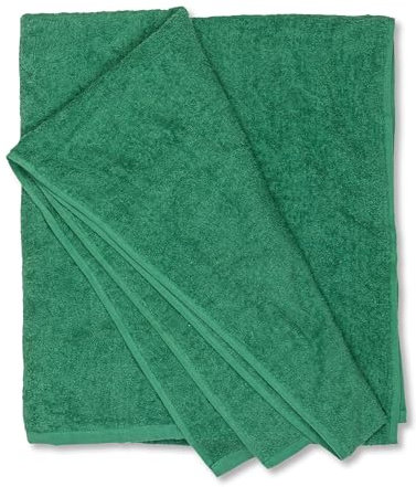 ADAMO Strandtuch XXL 100% Baumwolle - 100x220cm, Dunkelgrün: 470- XXL Saunahandtuch - Badetuch in Übergröße - Duschhandtuch, Badehandtuch & Saunatuch