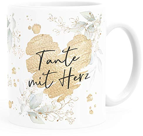 SpecialMe® Kaffee-Tasse [Wunschtext] mit Herz - soziale Berufe, Familie, Freunde kleines Dankeschön Geschenk Danke sagen Weiss Keramik-Tasse