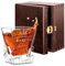 Maverton Verre à whisky pour homme - Avec motif décoratif - Verre gravé - Gobelet élégant pour lui - Verres à whisky au design unique avec personnalisation - Adulte