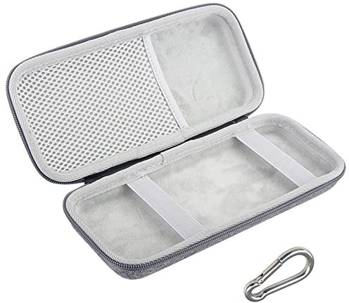 JOYSOG Power Bank - Funda organizadora para bolsa de almacenamiento, bolsa de viaje para ZMI 200 W, 25000 mAh, energía para teléfono celular con mosquetón (gris)