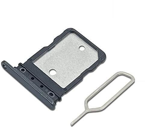 Eonpam Dual SIM Slot for Google Pixel 7 Pro/Pixel 8 Pro SIM Card Tray Holder Replacement + Sim Pin(Black)