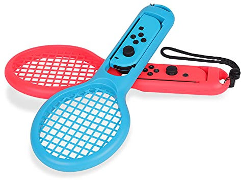 Yuecoom Tennisschläger-Controller-Halter, Für Tennis Aces Game Adventure-Modell Für Spielekonsolen-Zubehör(rot blau)