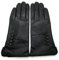 TheGloveHut Damen Echtes Weiches Leder Handschuhe Vollständig Gefüttert (Schwarz, XL 8 )
