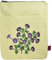LParkin Geburtsmonat Blume Stickerei Buchhülle mit Reißverschluss, September Morgenlatte Geburtsblumen Buchhülle Stoff, Geburtstag Blume Buchtasche Geschenke für Buchliebhaber