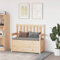 ZEYUAN Sitzbank, Flur Möbel, Sitzbank Esszimmer, Bettbank, Flur Deko, Sitzhocker, Truhenbank, Truhenbank, Schlafzimmer Möbel, 112,5x51,5x96,5 cm Massivholz Kiefer