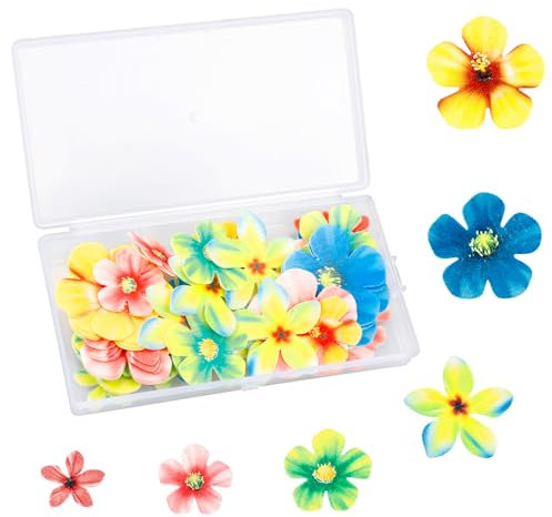 Rumyve70pcs of Edible Cake Decorations,Butterfly Cake Top Hat Wafer Paper,3D Colorful Butterfly Cake Decoration for Children's Birthday Party Cake Wall Decoration Supplies