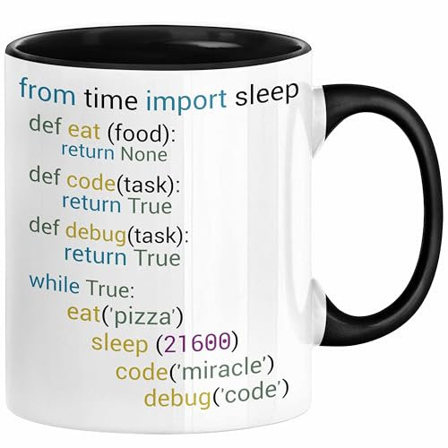 Trendation - Coder Tasse Geschenk für Programmierer Softwareentwickler Nerds Geschenkidee (Schwarz)