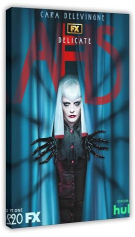 ZOLULA Filmposter American Horror Story Staffel 12, Leinwand-Poster, Wandkunst, Dekor, Bild, Gemälde für Wohnzimmer, Schlafzimmer, Dekoration, Rahmenstil, 50 x 75 cm