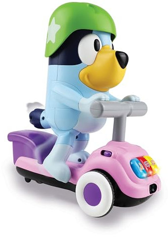 VTech - Moto Scooter de Bluey, Patinete Interactivo Educativo, Juguete niños +3 años, Versión ESP