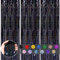 3pcs Tinsel Curtain Black Glitter Foil Door Curtain, 3.2ft x 6.5ft Foil Fringe Curtain Shimmer Backdrop Decorations for Birthday, Halloween, Graduation