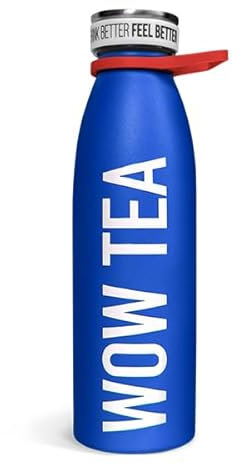 WOW TEA Termo para té con infusor, 500ml (Azul)