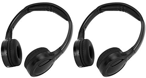 TYCIONG 2 Optisches Headset 20 X 15 X 8 2-Kanal-schnurloser Infrarot-IR-Stereo-Kopfhörer Auto-Kopfstütze, DVD, Kabellose Kopfhörer, Auto-Kopfhörer