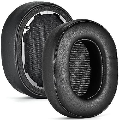 AGONEIR Komfort-Protein-Ohrpolster für Teufel Real Blue NC (2021) Headset, Geräuschunterdrückung, Schwarz, Memory Foam, Protein Leather