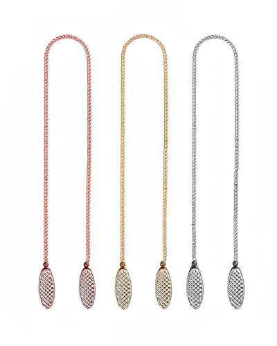 AORHOFJ 3 Stück Servietten Clips Edelstahl Kette Serviette Clips Handtuch Schürze Lätzchen Serviette Klammer Zum Ältere Erwachsene Kinder，serviettenkette mit clip，serviettenhalter edelstahl