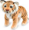 BRUBAKER Tiger Kuscheltier - 30 cm Stofftier - Baby Plüschtier Raubkatze Stehend - Kinder Plüsch Spielzeug - Braun