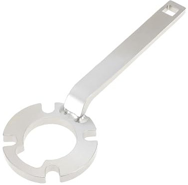 The Lord of the Tools 1 x Motor-Steuerung Nockenwellen-Riemenscheibe, Verriegelungsschlüssel, kompatibel mit Ford 2.5, kompatibel mit Volvo 2.0 2.4 OE 999 5433, 25,5 x 8,8 cm, Silber