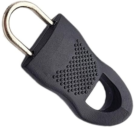 Generico Sostituzione Tiretto Cerniera Europeo Nero Nylon+Acciaio Inossidabile