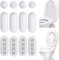 HJZHII 12PCS Toilet Seat Bumpers, Universal Buffer Toilet Lid Rubber Bumpers for Bidet Kits Toilet Seat Accessories for Families, Hospitals, School, Hotels Toilet