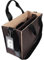 SIGEL BA422 Desk Sharing Bag Classic, Organizer für mobiles Arbeiten, absolut sicherer Stand: für Laptop bis 15,4 Zoll und Unterlagen, Synthetischer Filz, braun-beige, Medium 36 x 15 x 28 cm