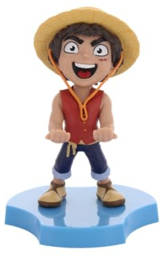 Cableguys Minis One Piece Luffy Support Telephone et Socle pour écouteurs - Gamer Accessoire pour Setup Gaming et Chambre, Support Smartphone et Petits appareils, Deco Bureau Gaming et Figurines