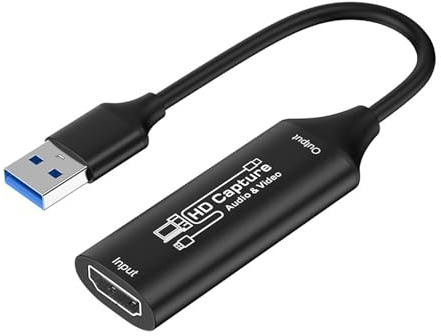 Metall-Videogerät, 4K-Eingang auf 1080P-Ausgang, USB3, für Live-Streams und Konsolen/Telefone, Echtzeit-Live-Streaming-Gerät