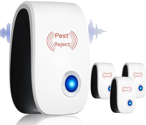 Skield Milbenstecker, Bugshield Milben, 3 Stück Bugshield 2025 - Milben Entfernen in 5 Sekunden, Ultraschall Gerät für Mäuse vertreiben, Moskito, Kakerlaken, Spinnen und Fliegen (3)