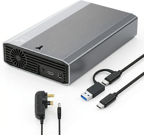 ModusTech 12TB Desktop External Hard Drive (NOT-PORTABLE) — Vault USB-C 3.1 (5Gbps) High-Speed HDD for PC, Mac, Laptop & Console, Backup Storage, 2-Year Warranty