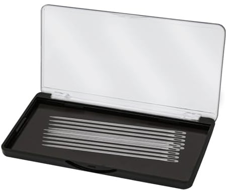 Magnetisches Nadeletui mit transparentem Deckel, Nähnadel-Organizer-Box mit Schnappverschluss, starker eingebauter Magnet hält Nadeln unter 10,5 cm sicher, Aufbewahrungsgeschenk Speicher