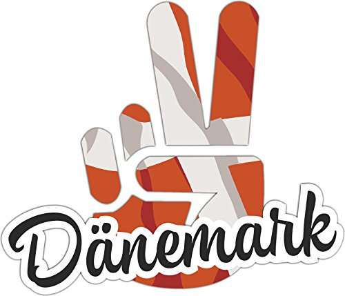 INDIGOS UG - Aufkleber - Autoaufkleber - Sticker - Dänemark - Victory - Sieg - Heckscheibe, Kofferraum - 10x8cm