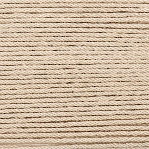 Ricorumi DK Wolle 100% Baumwolle Häkelgarn Häkelwolle 1 Knäul 25g Farbe (051 kitt)