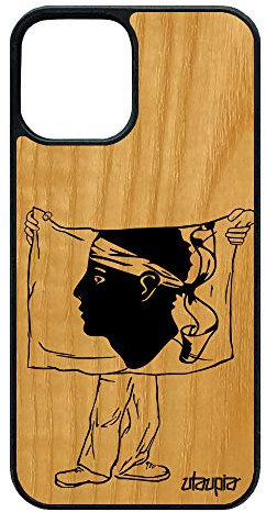 Coque Silicone pour Apple iPhone 12/12 Pro en Bois Drapeau Corse Noir Corsica Mobile Foot Case Telephone Football Dessin Basket de