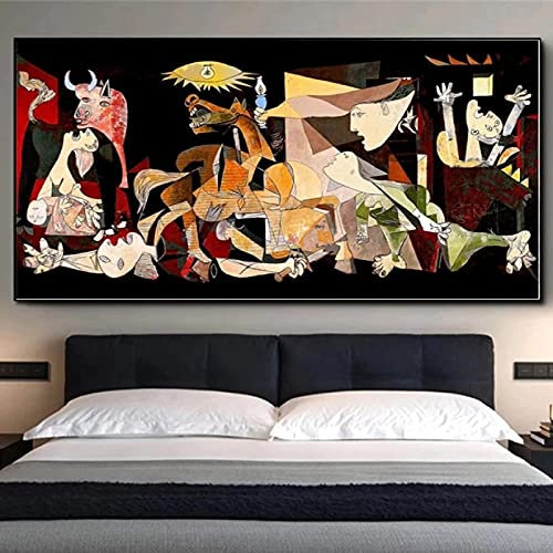 Guernica par Picasso peintures sur toile célèbre toile mur Art affiches et impressions Picasso photos maison mur décor 40x80 cm sans cadre