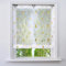 Voile Raffrollo mit Silber Heißprägen Design Raffgardine Transparent Ösenrollo Fenster Vorhang (BxH 80x130cm, Gold Butterfly)