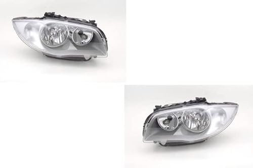 Johns, Scheinwerfer Satz passend für BMW 1 Scheinwerfer E81/E87 09/04-02/07 H7/H7, Set links & rechts,