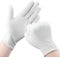20 Pcs White Cotton Gloves for Eczema - Washable Hand Moisturising Gloves, White Cotton Gloves for Dry Hands, You Can Inspect Jewelry & Daily Work with The Soft Breathable Gloves | One Size Fits All