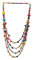 Amagogo Collier Fait Main avec Perles Colorées Sautoir Multi Couches Style Ethnique Bijoux Femme Fille pour Port Quotidien Durable Fabriqué à la Main